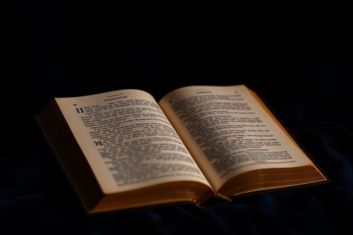 An open Bible